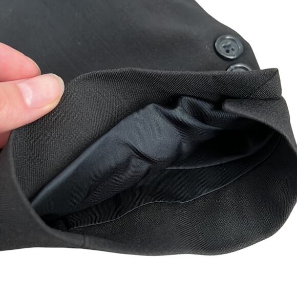 Joseph & Feiss Mens Black‎ 100% Classic Worsted Wool Blazer/Sports Coat Size 44R - Picture 7 of 14